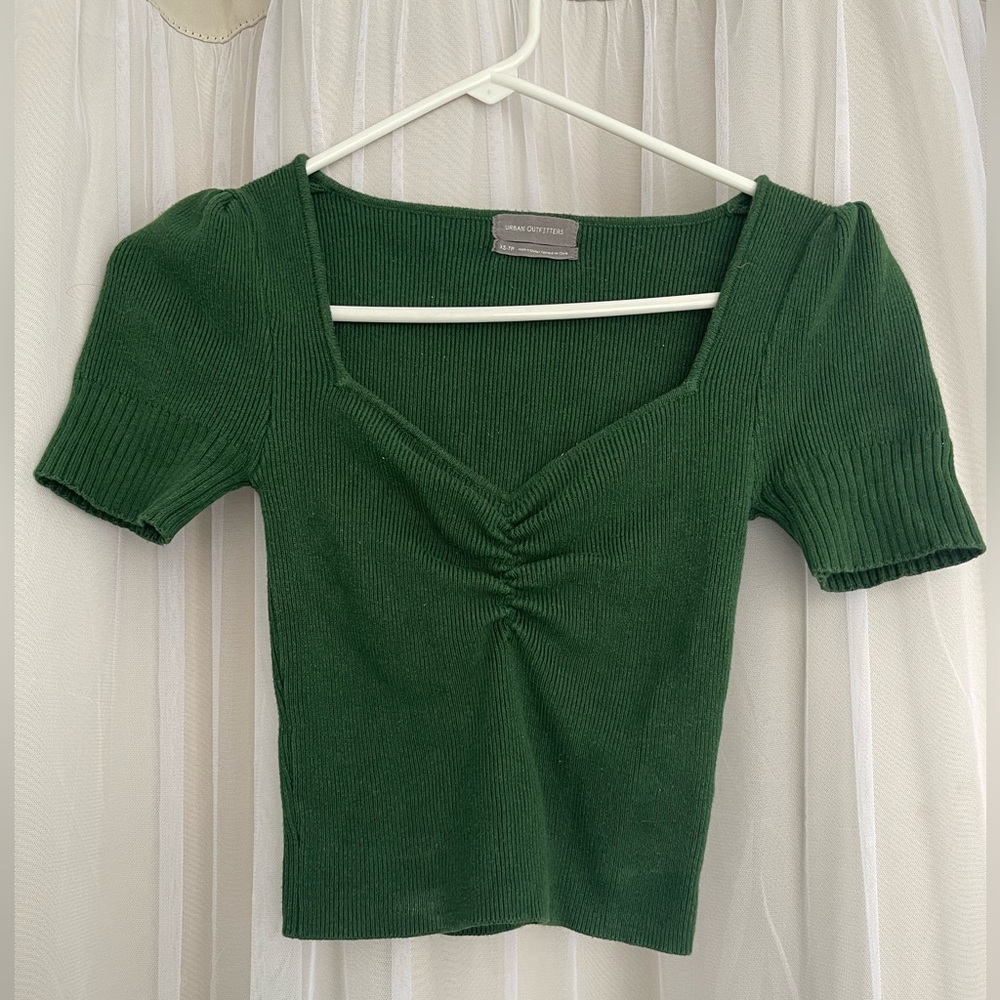 Green Urban Sweetheart Neckline Top